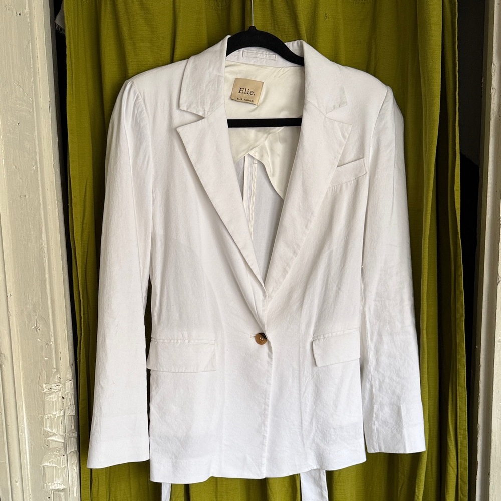Elie Women's Classic White Suit Jacket